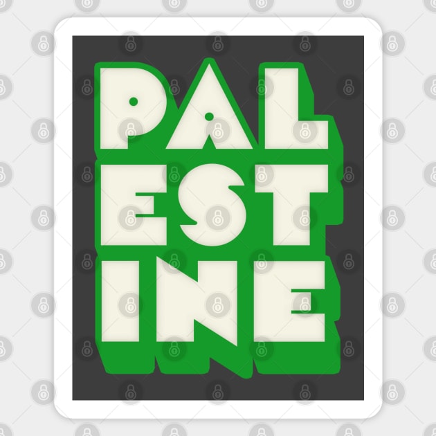 Palestine //// Retro Style Design Sticker by DankFutura